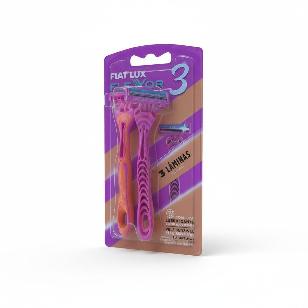 Af. Desc. FIAT LUX FLEXOR AD 24R3 - 3 Filos Anat. c/banda lub. x 2 un. Rosa